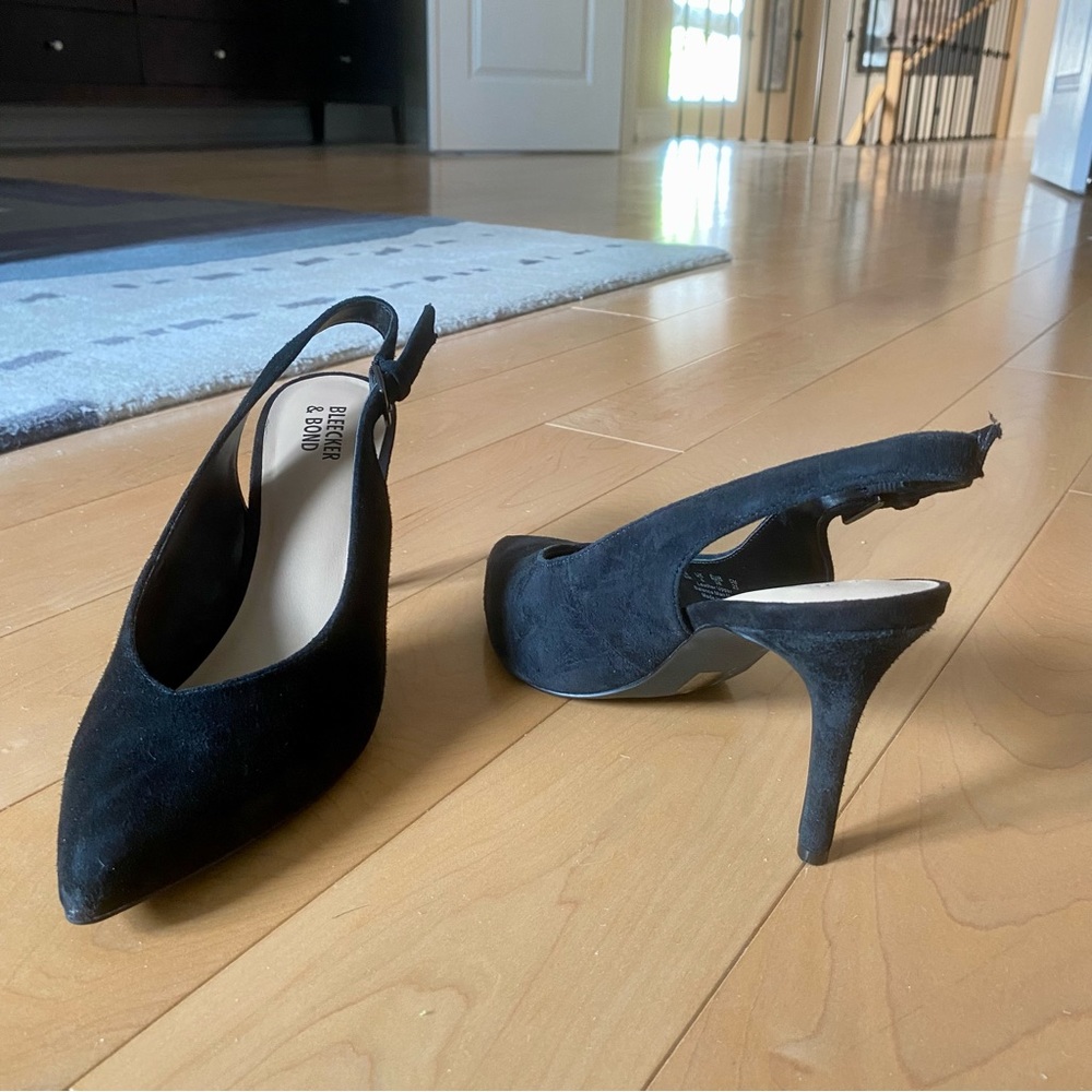 Suede sling backs